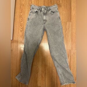 Abercrombie & Finch 90s straight leg ultra high rise jeans size 30/10L